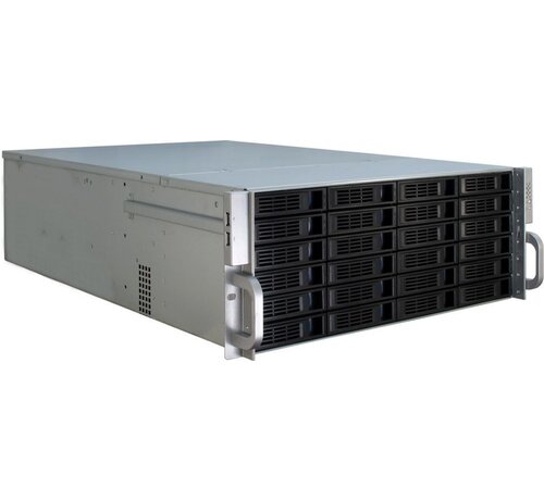 Inter-Tech 4U-4424 | Server Rack Case | Zwart/Zilver