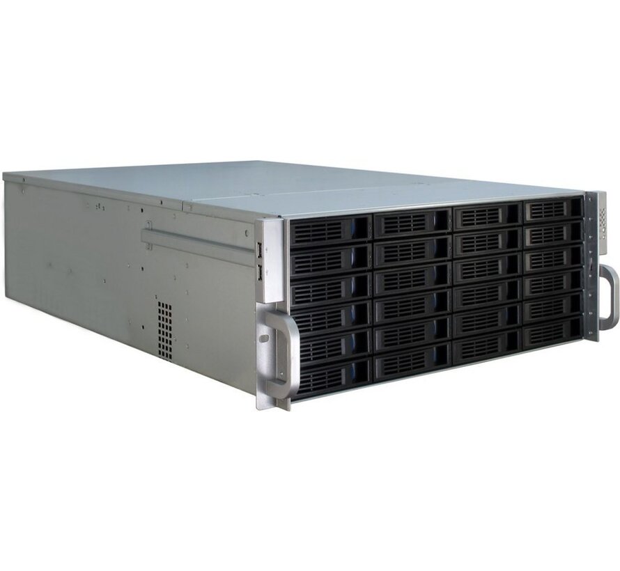 4U-4424 | Server Rack Case | Zwart/Zilver