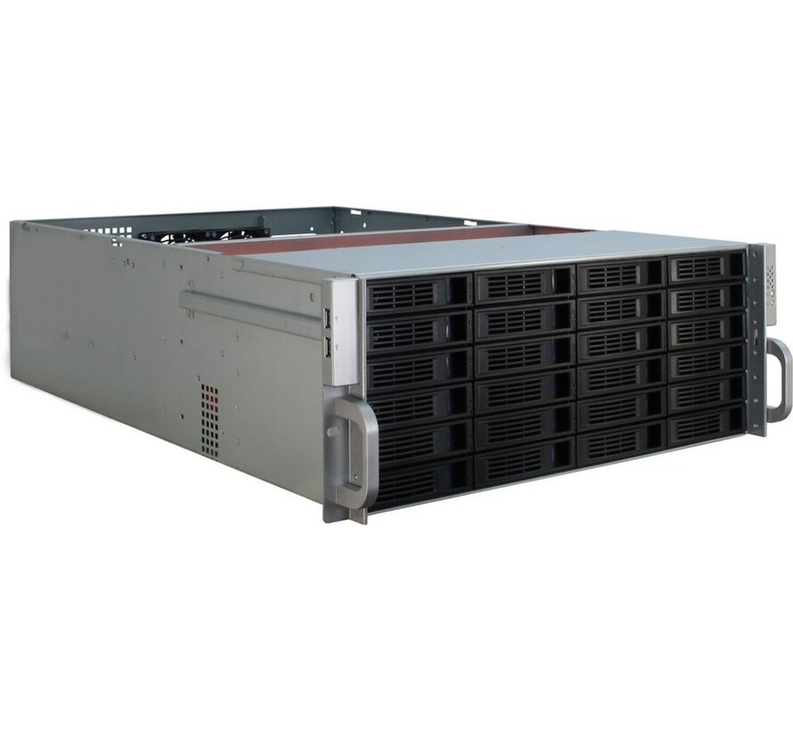4U-4424 | Server Rack Case | Zwart/Zilver