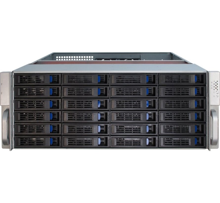 4U-4424 | Server Rack Case | Zwart/Zilver