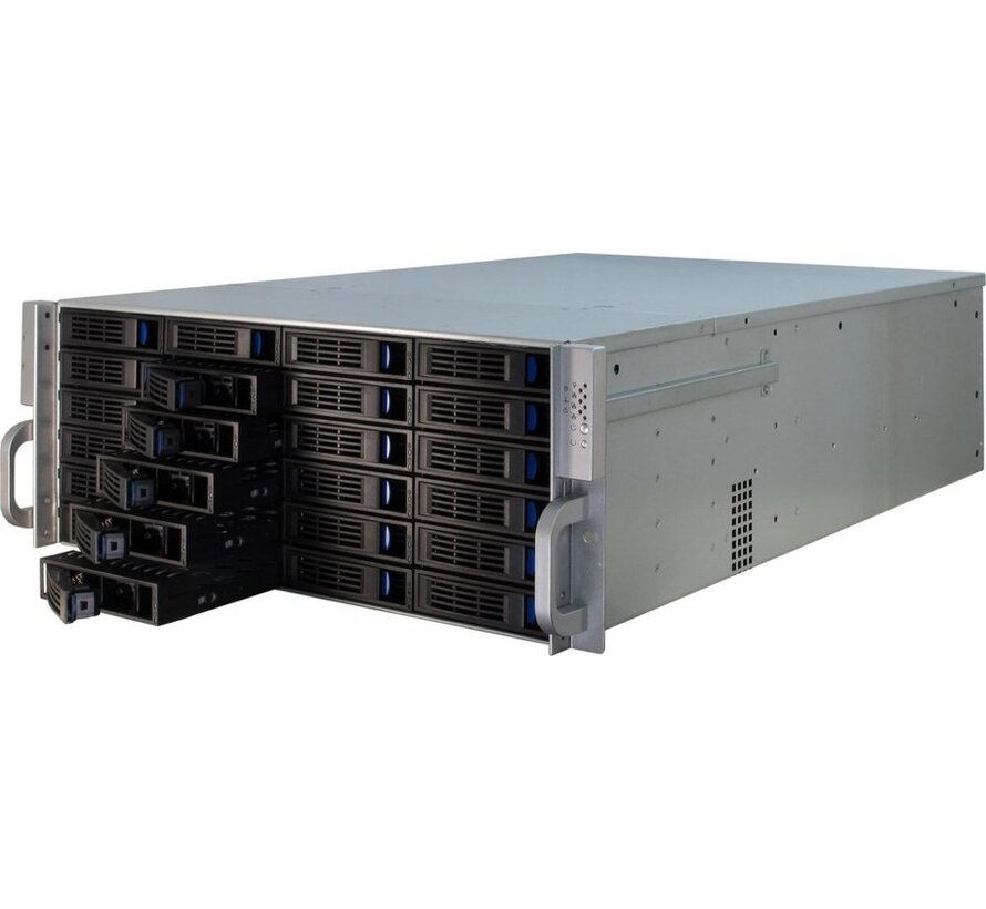 4U-4424 | Server Rack Case | Zwart/Zilver