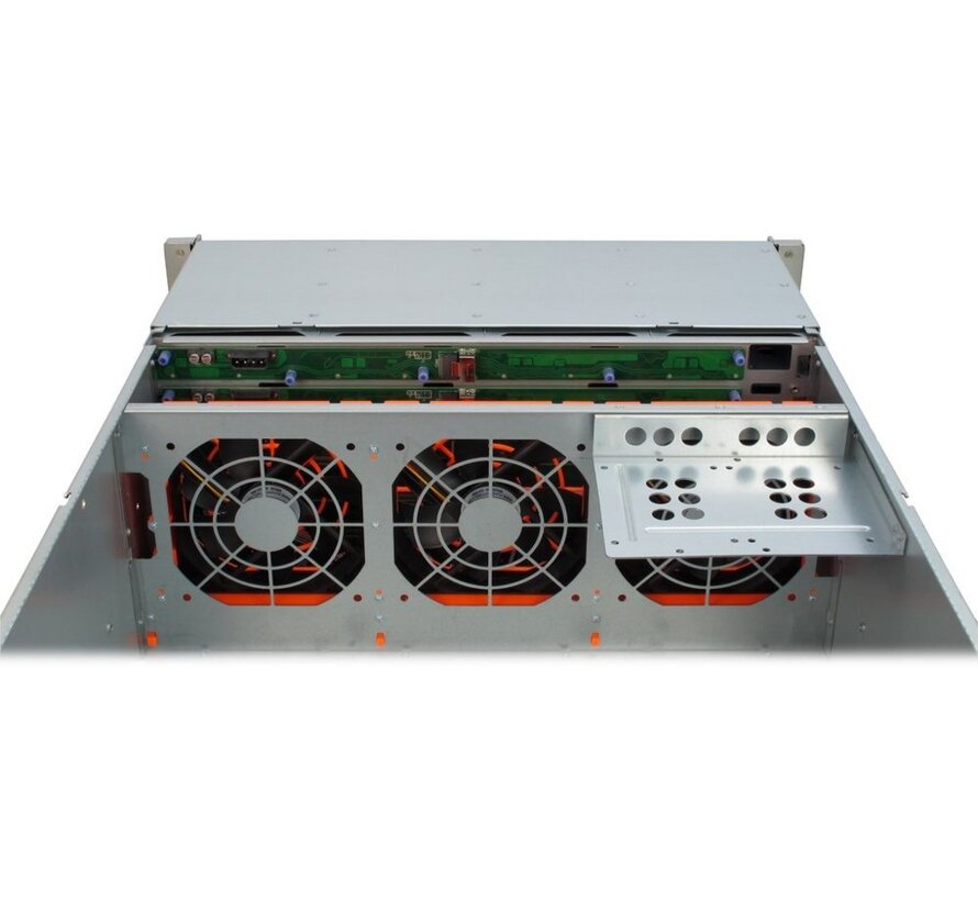 4U-4424 | Server Rack Case | Zwart/Zilver