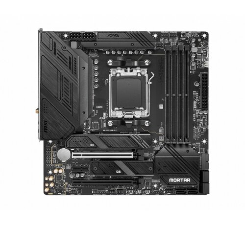 MSI MAG B650M Mortar WIFI | Socket AM5 | AMD B650 | 4xDDR5 | Micro-ATX | Moederbord