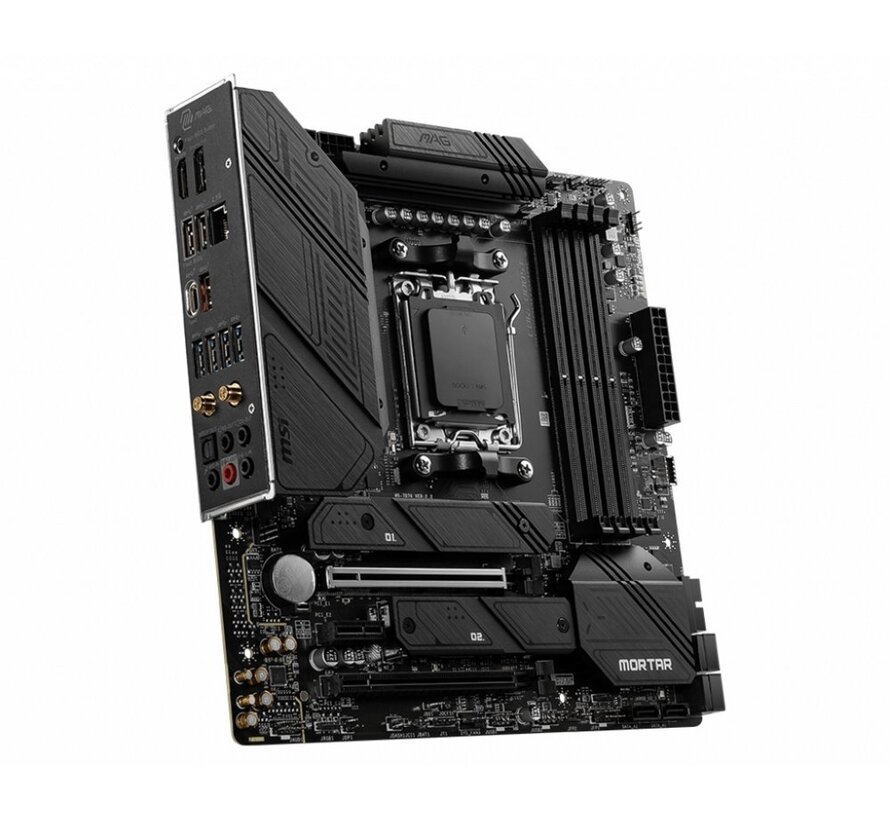MAG B650M Mortar WIFI | Socket AM5 | AMD B650 | 4xDDR5 | Micro-ATX | Moederbord