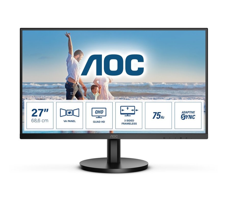 Q27B3MA 27" | 2560 x 1440 QHD VA | 75Hz | 1ms | Ultra Slim Bezel | Monitor