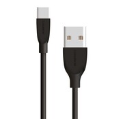 Mobiparts | USB-C naar USB Kabel | 2A | 1m | Zwart