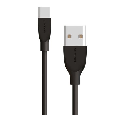 Mobiparts | USB-C naar USB Kabel | 2A | 1m | Zwart