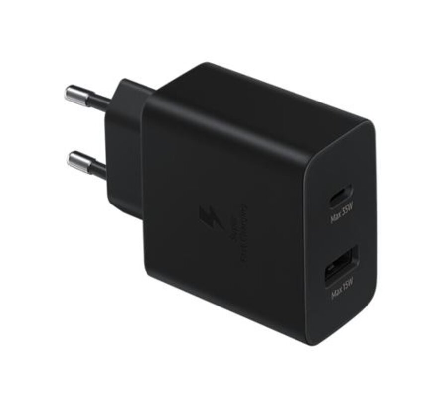 EP-TA220NBEGEU | Oplader 35W USB-A & USB-C | Zwart