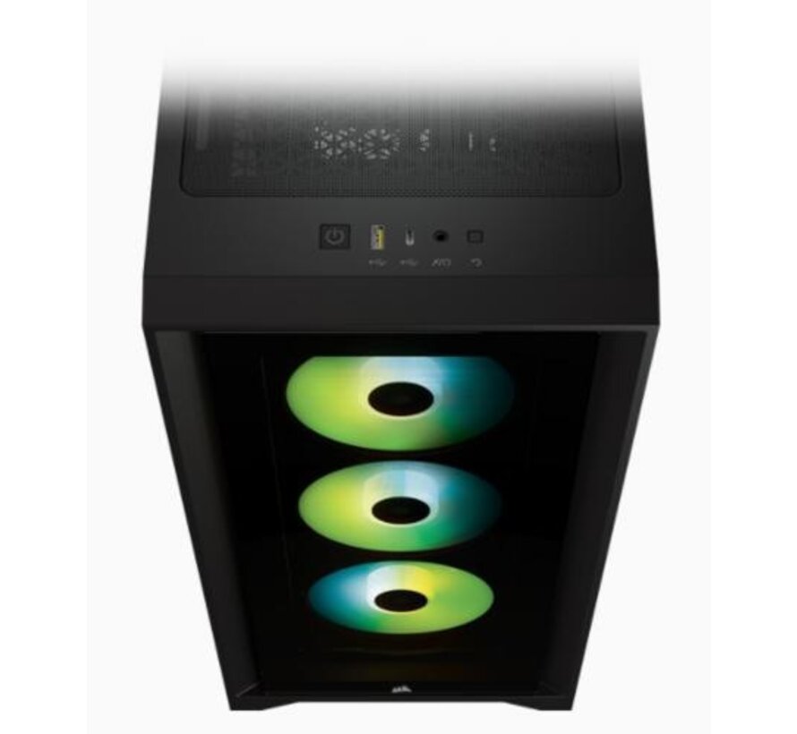 iCUE 4000X RGB Midi Tower Zwart