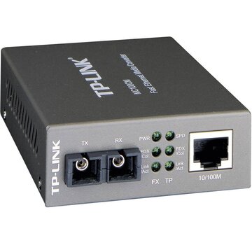 TP-Link MC100CM | Fast Ethernet Media Converter | 100 Mbit/s | Multimode | 1310 nm | Zwart