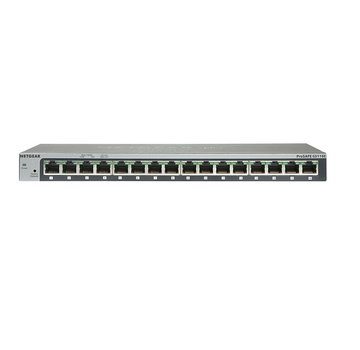Netgear ProSAFE GS116GE | Unmanaged Switch | 16 Poorten | Gigabit Ethernet (10/100/1000 Mbps) | Desktop
