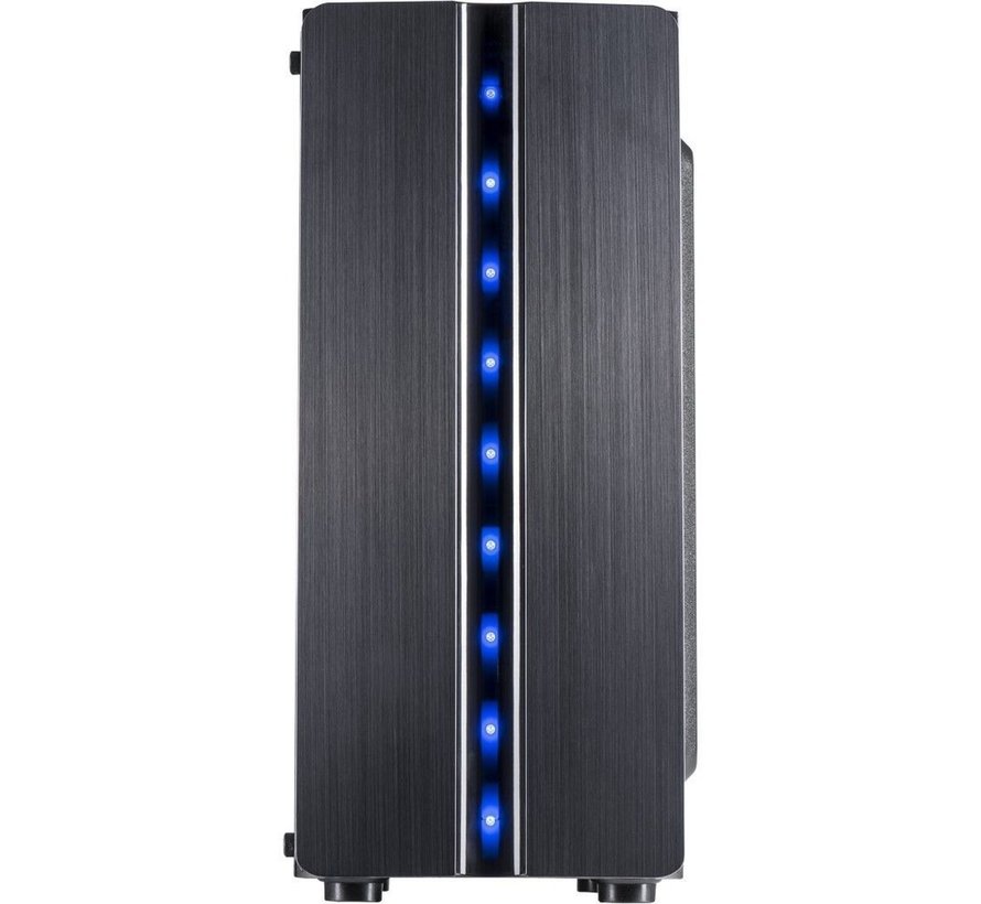 Thunder Blue Light | Midi Tower Case | Zwart