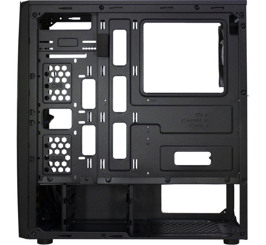 Thunder Blue Light | Midi Tower Case | Zwart