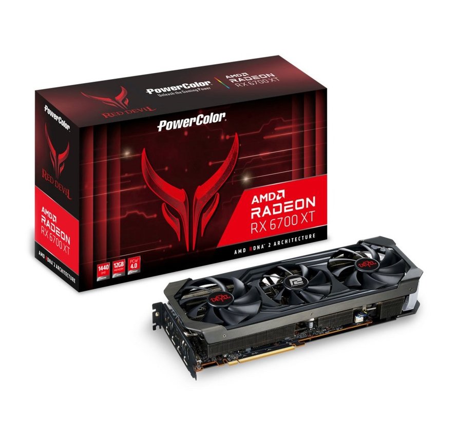 PowerColor Red Devil Radeon RX 6700XT | 12GB GDDR6 VRAM | Videokaart | GPU | AMD