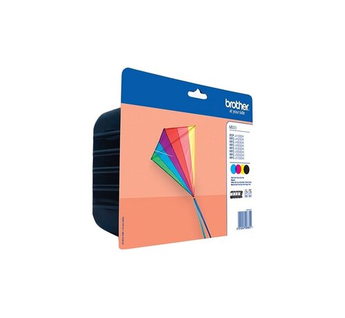 Brother LC-223VALBPDR | Originele Zwart, Cyaan, Magenta, Geel Inktcartridges | Multipack