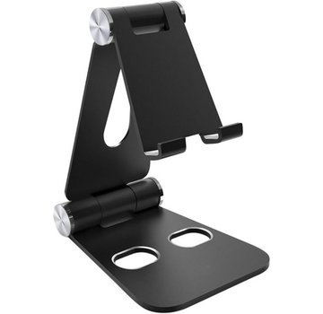 Mobiparts Phone Stand Holder Metal maat M - Zwart