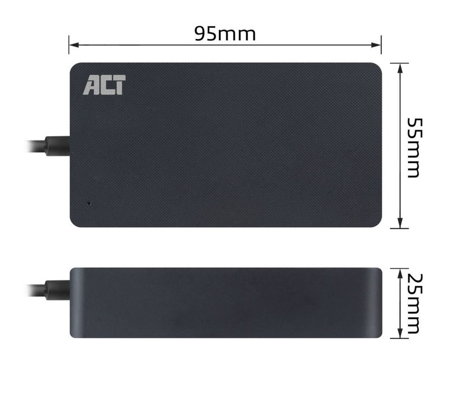 AC2005 | Universele USB-C Notebook Lader | 65 Watt PDP | 2,75 Meter
