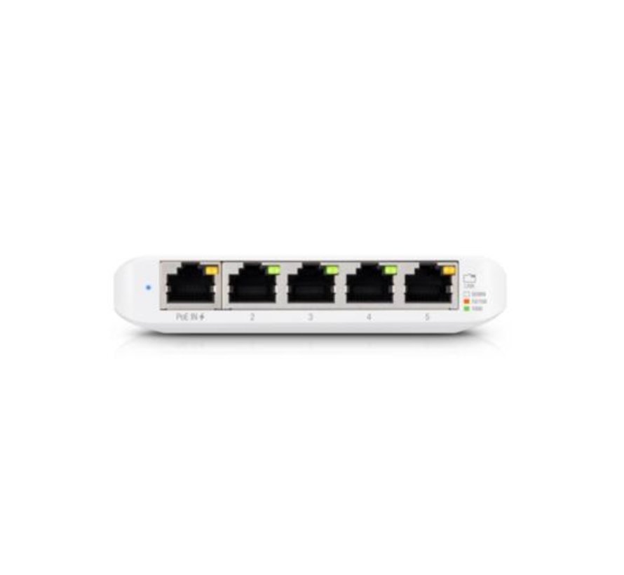 Networks UniFi USW Flex Mini | Managed Gigabit Ethernet Switch | 5 Poorten | PoE | Wit