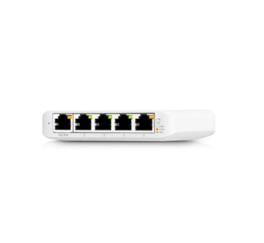 Networks UniFi USW Flex Mini | Managed Gigabit Ethernet Switch | 5 Poorten | PoE | Wit