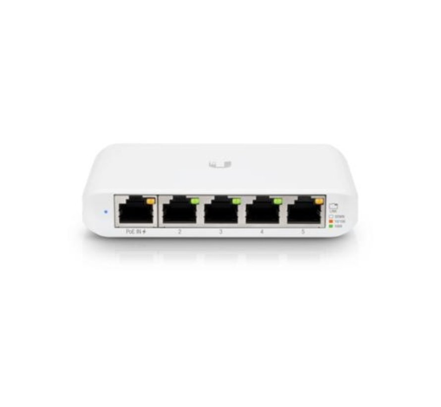 Networks UniFi USW Flex Mini | Managed Gigabit Ethernet Switch | 5 Poorten | PoE | Wit