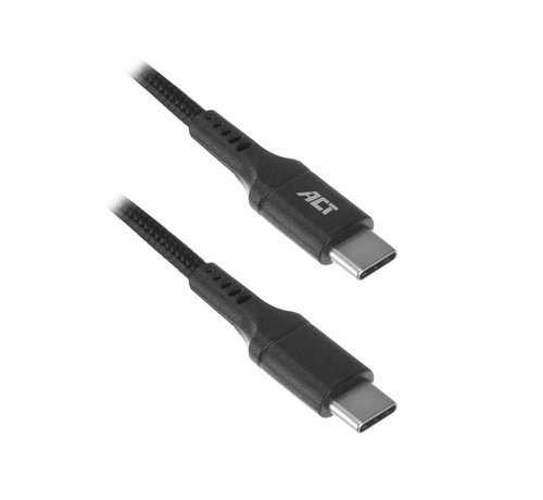 ACT AC3096 USB-kabel 1 m USB 2.0 USB C Zwart