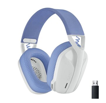 Logitech G G435 | Draadlooze Over-ear Gaming Headset | Bluetooth & USB-A Receiver | Wit/Lilac