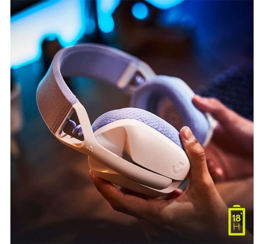 G G435 | Draadlooze Over-ear Gaming Headset | Bluetooth & USB-A Receiver | Wit/Lilac