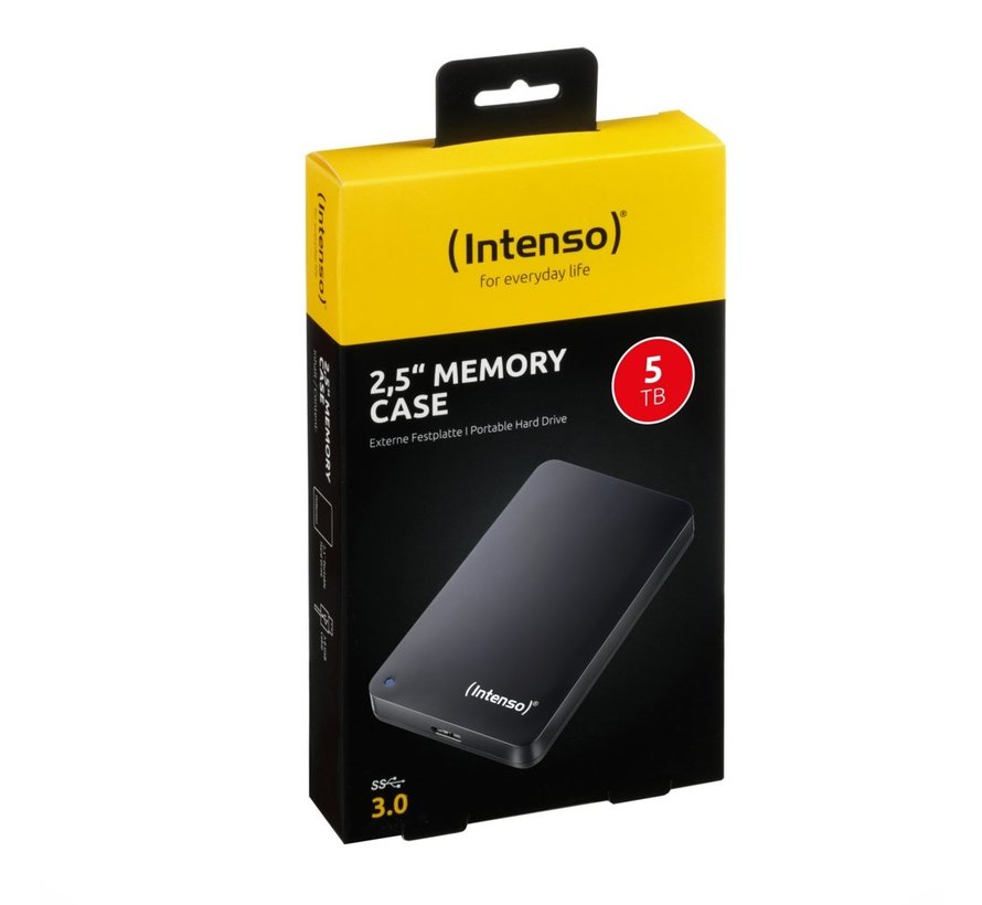 Memory Case Externe Harde Schijf | 5TB | USB 3.2 | Zwart