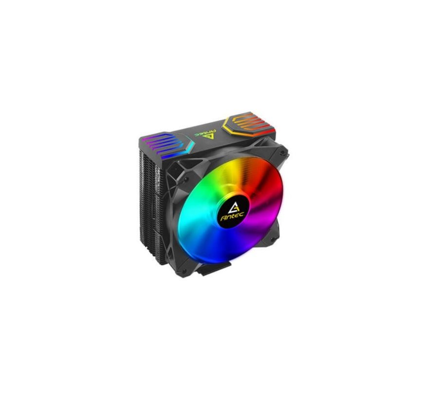 A400 RGB Processor Koeler 12 cm Zwart, Koper, Metallic
