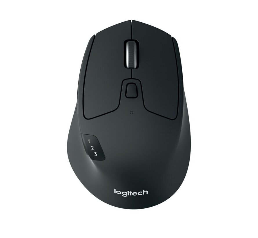 M720 Triathlon | Draadloze Muis | Rechtshandig | RF + Bluetooth | 1000 DPI | Zwart