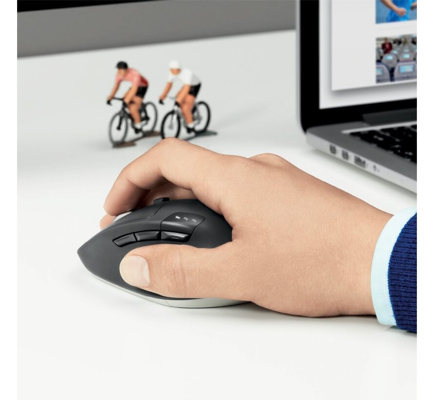 M720 Triathlon | Draadloze Muis | Rechtshandig | RF + Bluetooth | 1000 DPI | Zwart