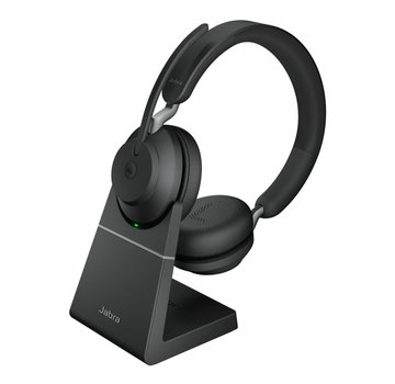 Jabra Evolve 65 | Draadloze On-Ear Headset | Bluetooth | Oplaadstation | Zwart