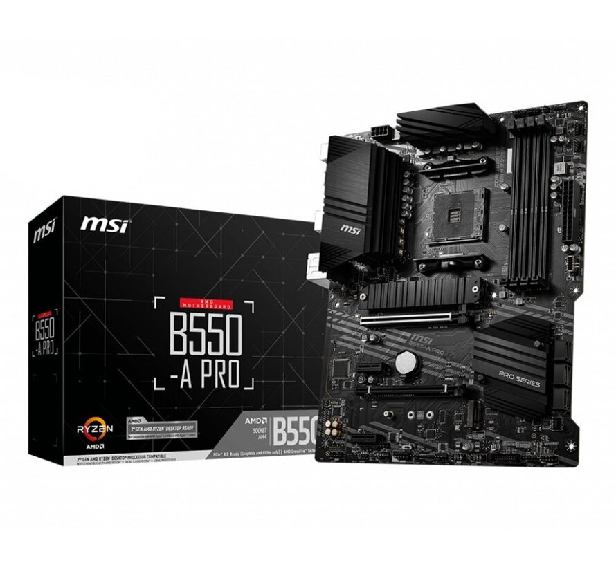 B550-A PRO | Socket AM4 | AMD B550 | 4xDDR4 | ATX | Moederbord