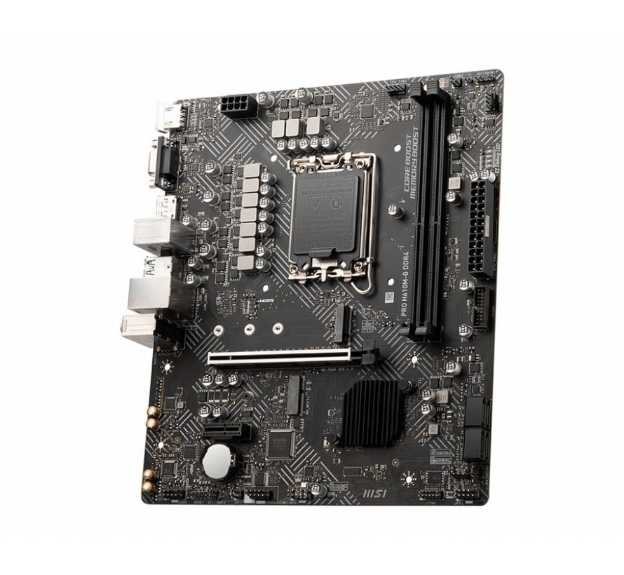 PRO H610M-G | Socket LGA 1700 | Intel H610 | 2xDDR4 | Micro-ATX | Moederbord