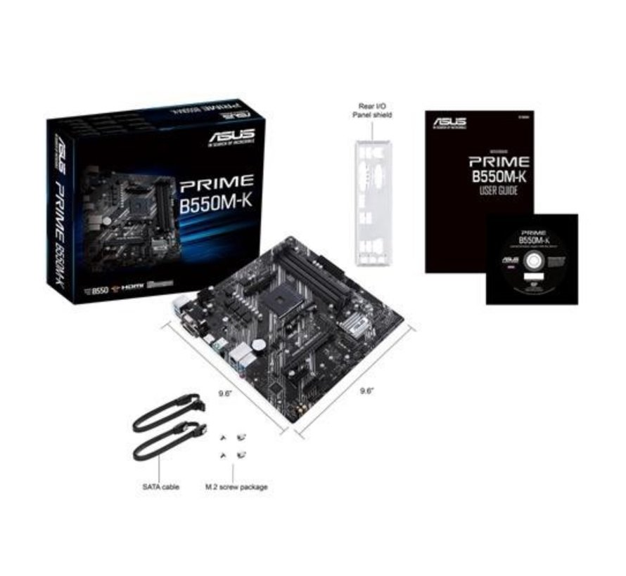 ASUS PRIME B550M-K AMD B550 Socket AM4 micro ATX