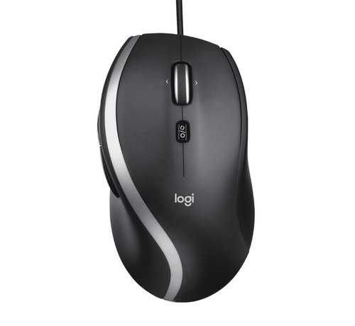 Logitech M500s Advanced | Bedrade Muis | Rechtshandig | USB-A | 4000 DPI | Zwart/Zilver