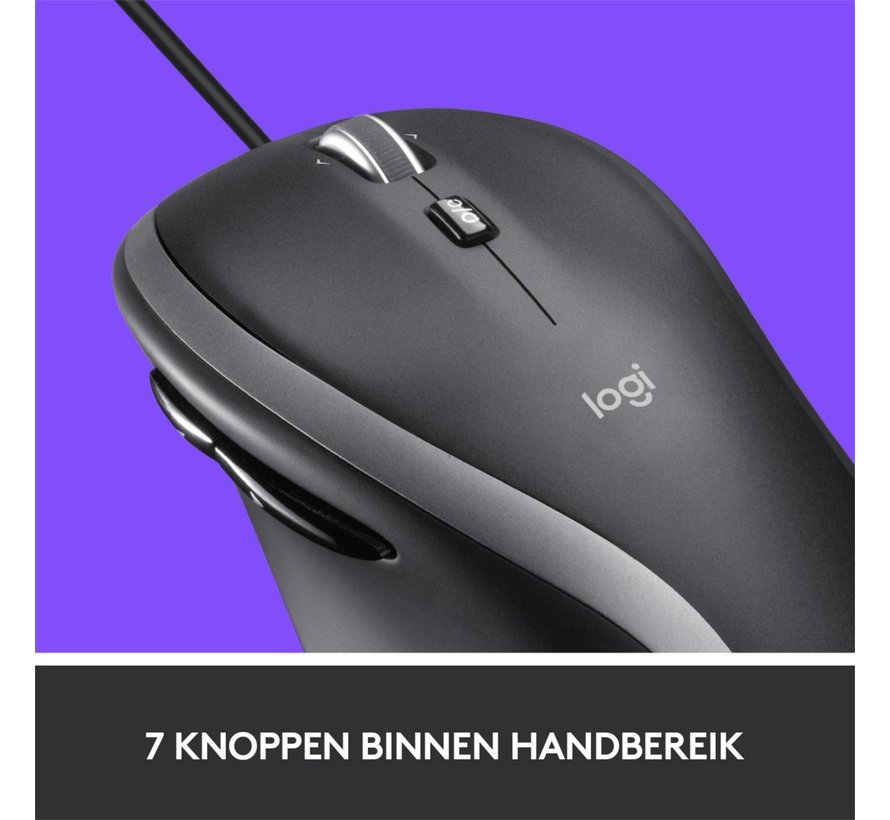 M500s Advanced | Bedrade Muis | Rechtshandig | USB-A | 4000 DPI | Zwart/Zilver