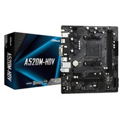 Asrock A520M-HDV | Socket AM4 | AMD A520 | 2xDDR4 | Micro-ATX | Moederbord