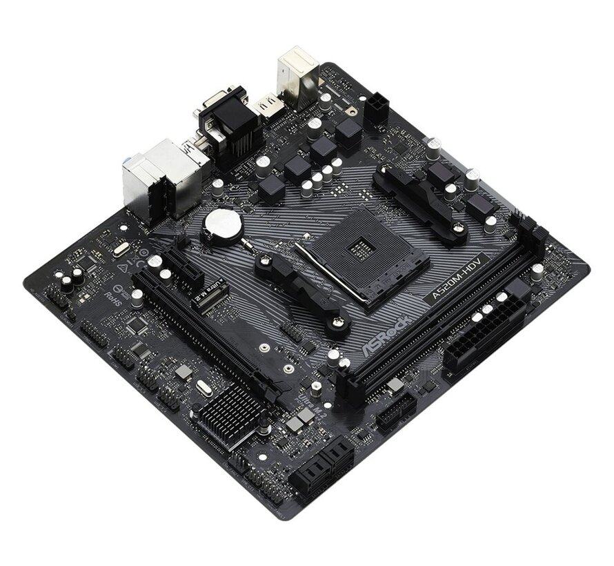 A520M-HDV | Socket AM4 | AMD A520 | 2xDDR4 | Micro-ATX | Moederbord