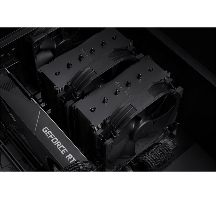 NH-D15 chromax.black | 250W TDP | 165mm Hoogte | 140mm Fans | CPU Luchtkoeler