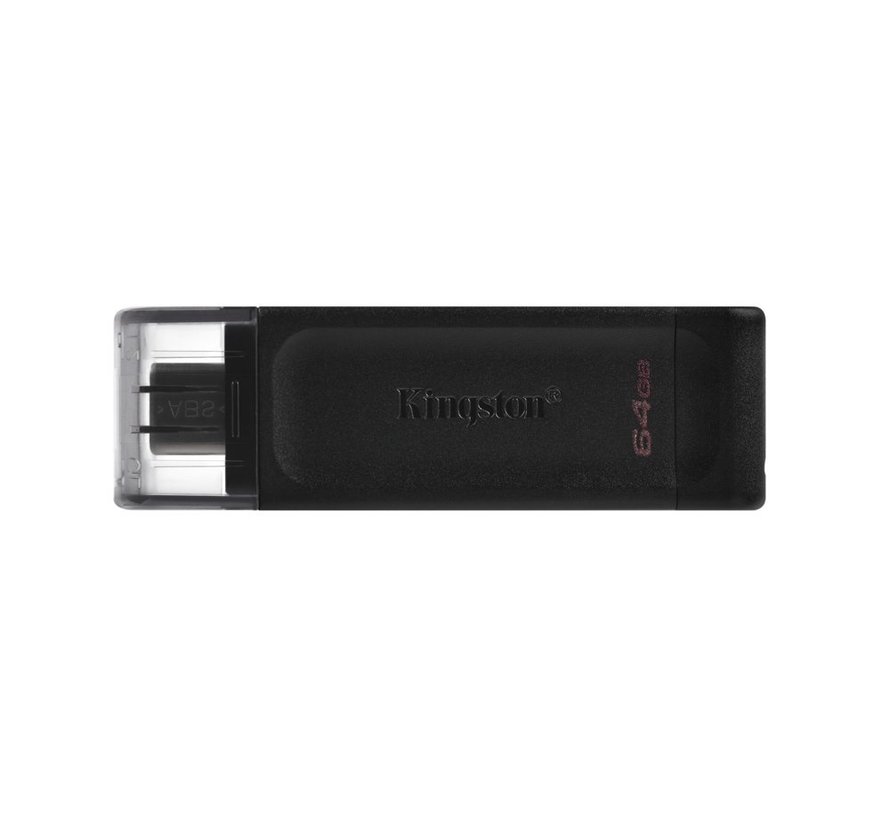 DataTraveler 70 | 64GB USB-C 3.2 Flash Drive | Zwart