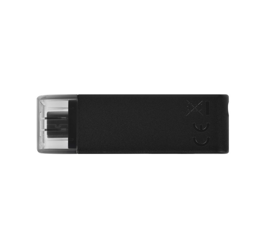 DataTraveler 70 | 64GB USB-C 3.2 Flash Drive | Zwart