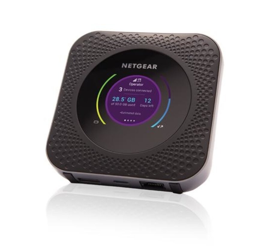 NETGEAR AirCard M1 MR1100-100EUS | Mobiele WiFi (4G LTE) Router | Tot 1 Gbps | Zwart