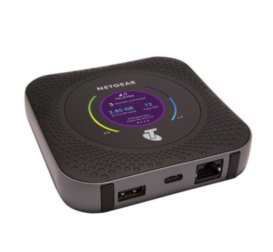 NETGEAR AirCard M1 MR1100-100EUS | Mobiele WiFi (4G LTE) Router | Tot 1 Gbps | Zwart