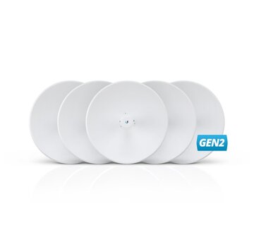 Ubiquiti PowerBeam AC Gen2 5GHz | Netwerkrepeater (5 stuks) | 400 Mbit/s | Wit