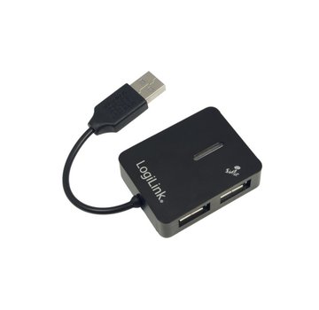 Logilink LogiLink | USB 2.0 4-Port Hub | 480 Mbit/s | Zwart