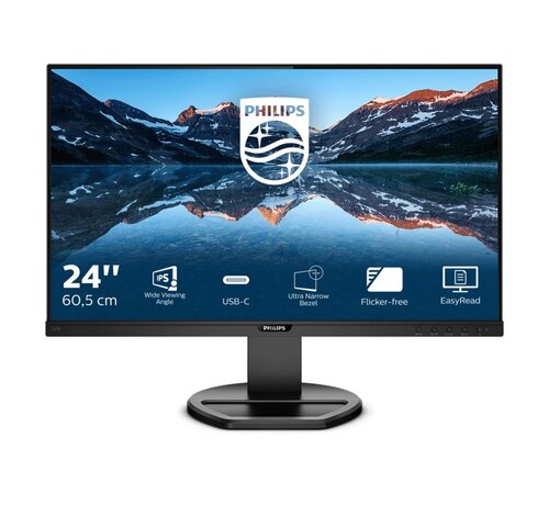 Philips B-Line 243B9/00 23.8" | 1920x1080 IPS | 75Hz | USB-C | Ingebouwde Speakers | VESA-montage | Ergonomisch Verstelbaar Monitor
