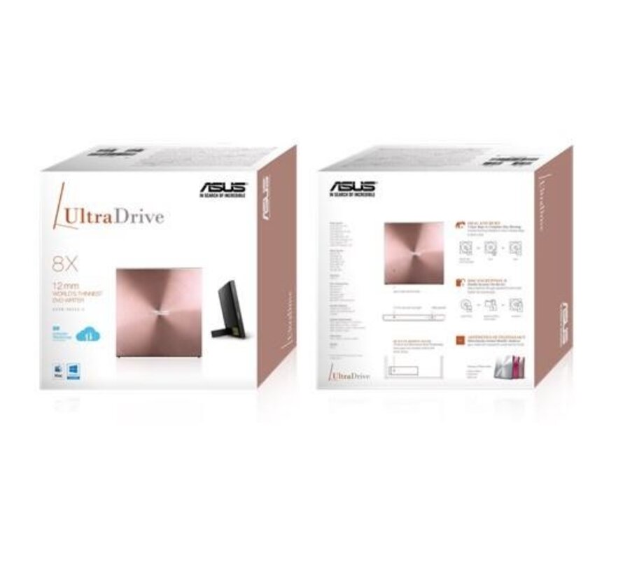 ASUS SDRW-08U5S-U | Extern Optisch Schijfstation | DVD Super Multi DL | Roze