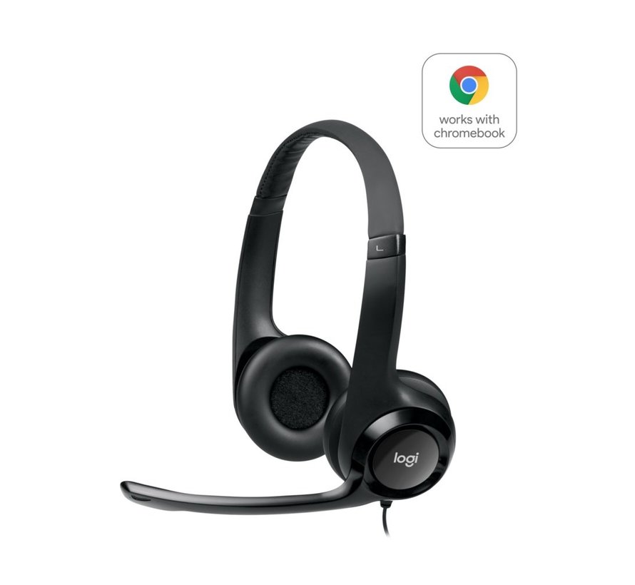 H390 | Bedrade On-ear Headset USB-A | Zwart