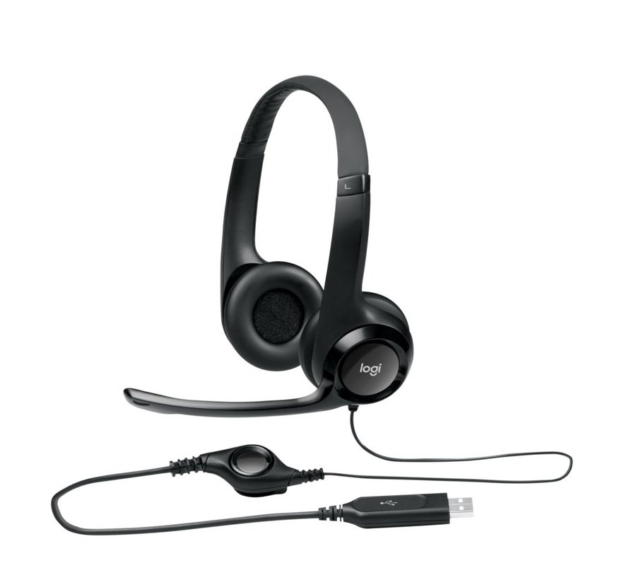 H390 USB Computer Headset Met rijke digitale audio en knoppen op de draad